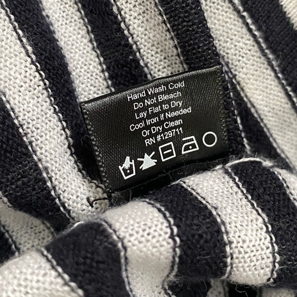 Jenni Kayne Black White Stripe Linen Shirt XS - Picture 5 of 6